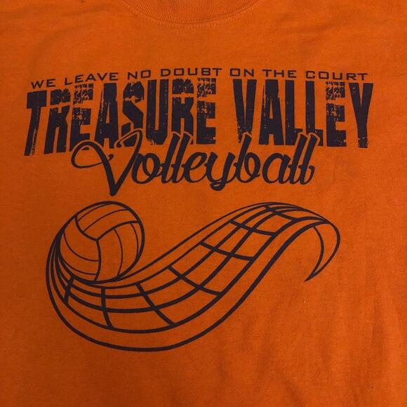 Orange Y2K Treasure Valley Volleyball Graphic Tee - Picture 3 of 5